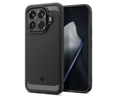 Dėklas Spigen Rugged Armor, matte juodas - Xiaomi 15T Pro
