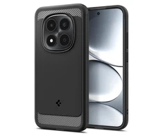 Dėklas Spigen Rugged Armor, matte juodas - Xiaomi Redmi Note 15 Pro 5G