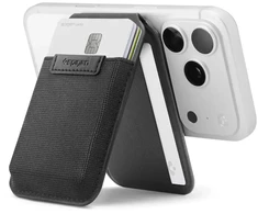 Dėklas Portfel Spigen Slim Fold S314-4 MagSafe na telefon - juoda