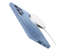 Spigen Silicone Fit Mag Samsung Galaxy S25 Ultra – dėklas telefonui mėlynos spalvos