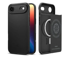 Spigen Thin Fit MagSafe dėklas skirtas Apple iPhone 17 Air – juodos spalvos