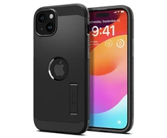 Apple iPhone 15 Spigen Tough Armor Mag MagSafe telefono dėklas juodos spalvos