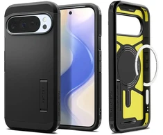 Spigen Tough Armor telefono dėklas su MagSafe palaikymu, skirtas Google Pixel 10 Pro XL, juodas