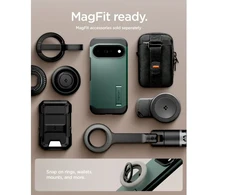 SPIGEN TOUGH ARMOR MAG MAGSAFE DĖKLAS GOOGLE PIXEL 11 PRO ABYSS Žalias