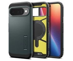 Spigen Tough Armor Mag MagSafe dėklas skirtas Google Pixel 10 / 10 Pro – žalios spalvos