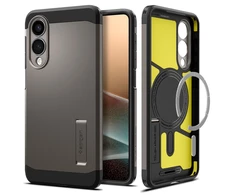 Spigen Tough Armor MagSafe dėklas skirtas Samsung Galaxy S25 Edge – Gray/juodos spalvos