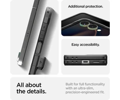 Dėklas „Spigen Tough Armor Pro Mag Magsafe Galaxy Z Flip 7“ juodas