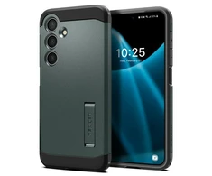 Spigen Tough Armor dėklas, skirtas Samsung Galaxy S24 abyss žalios spalvos
