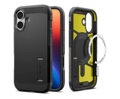 Spigen Tough Armor "T" MagSafe dėklas skirtas Apple iPhone 17 – juodos spalvos