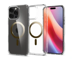 Apple iPhone 16 Pro MAX Spigen Ultra Hybrid Mag MagSafe dėklas telefonui aukso spalvos