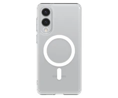 Spigen Ultra Hybrid Mag dėklas su MagSafe skirtas Samsung Galaxy S25 Edge – skaidrus