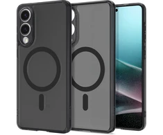 Spigen Ultra Hybrid Mag dėklas su MagSafe skirtas Samsung Galaxy S25 Edge – juodos spalvos Translucent
