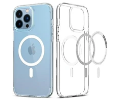 Spigen Ultra Hybrid (MagFit) dėklas skirtas Apple iPhone 13 Pro Max, spalva - Balta