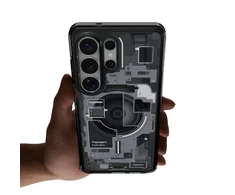 Spigen Ultra Hybrid Mag MagSafe dėklas skirtas Samsung Galaxy S26 Ultra Zero One – Clear Juodas