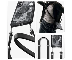 Spigen Ultra Hybrid Mag MagSafe dėklas skirtas Samsung Galaxy S26+ Zero One – skaidrus ir juodos spalvos
