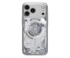 Spigen Ultra Hybrid MagSafe dėklas skirtas Apple iPhone 17 Pro Zero One – baltos spalvos