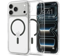 Dėklas Spigen Ultra Hybrid MagSafe iPhone 17 Pro Max / 18 Pro Max SKAIDRUS/GRAFITO