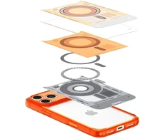 Dėklas Spigen Ultra Hybrid MagSafe iPhone 17 Pro Max / 18 Pro Max C-ONE MANDARINO SPALVOS
