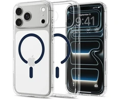 Dėklas Spigen Ultra Hybrid MagSafe iPhone 17 Pro Max / 18 Pro Max SKAIDRUS/TAMSIAI MĖLYNAS