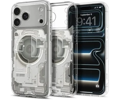 Dėklas Spigen Ultra Hybrid MagSafe iPhone 17 Pro / 18 Pro ZERO ONE NATŪRALUS TITANAS