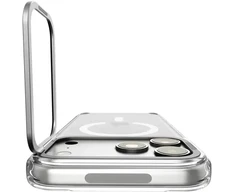 Dėklas Spigen Ultra Hybrid OPTIK S MagSafe iPhone 17 Pro / 18 Pro SKAIDRUS/SIDABRINIS