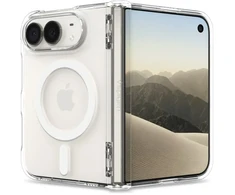Spigen ULTRA HYBRID PRO MagSafe iPhone DĖKLAS SKAIDRUS/Baltas