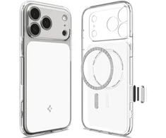 Dėklas Spigen Ultra Hybrid T MagSafe iPhone 17 Pro / 18 Pro BLIZGUS Baltas