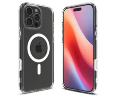 Apple iPhone 16 Pro Spigen Ultra Hybrid „T” Mag MagSafe dėklas telefonui baltos spalvos
