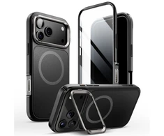 Supcase IBLSN Ares Flip Mag MagSafe dėklas skirtas Apple iPhone 17 Pro - juodos spalvos