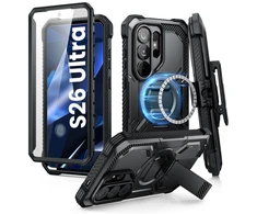 Dėklas SupCase IBLSN ArmorBox Clip Mag MagSafe Samsung Galaxy S26 Ultra juodos spalvos