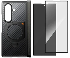 Dėklas SUPCASE UB AERO MAGSAFE 2-SET GALAXY Z FOLD 8 ULTRA ARAMID Juodas