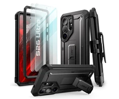SupCase Unicorn Beetle Pro & apsauginis stiklas 2-pack Samsung Galaxy S26 Ultra dėklas juodos spalvos