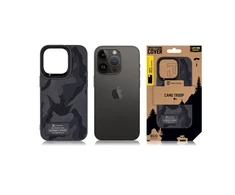 Dėklas Tactical Camo Troop Cover Apple iPhone 14 Pro Juodas