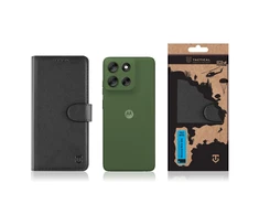 Dėklas Tactical Field Notes Motorola Moto G56 juodos spalvos