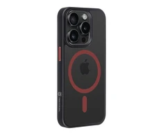 Tactical MagForce Hyperstealth 2.0 dėklas telefonui Apple iPhone 15 Pro juodos ir raudonos spalvos