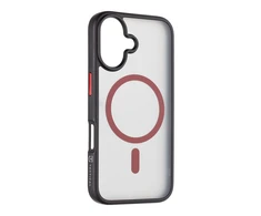 Tactical MagForce Hyperstealth 2.0 dėklas telefonui Apple iPhone 16 juodos ir raudonos spalvos