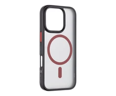 Tactical MagForce Hyperstealth 2.0 dėklas telefonui Apple iPhone 16 Pro juodos ir raudonos spalvos