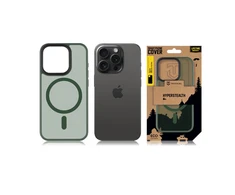 Dėklas Tactical MagForce Hyperstealth dangtelis, skirtas iPhone 15 Pro Forest Žalias