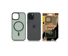 Dėklas Tactical MagForce Hyperstealth dangtelis, skirtas iPhone 15 Forest Žalias