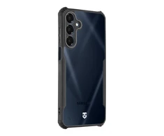 Tactical Quantum Stealth dėklas Samsung Galaxy A16 5G skaidrus ir juodos spalvos