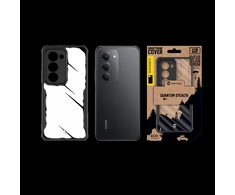 Dėklas Tactical Quantum Stealth d4klas skirtas Xiaomi Redmi 15 Clear/Juodas