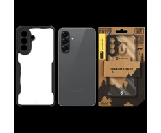 Tactical Quantum Stealth dėklas skirtas Samsung Galaxy A57 skaidrus/juodos spalvos