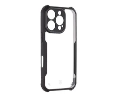 Tactical Quantum Stealth dėklas skirtas Apple iPhone 16 Pro skaidrus ir juodos spalvos