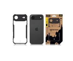 Tactical Quantum Stealth dėklas skirtas Apple iPhone 17 Air skaidrus/juodos spalvos