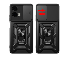Motorola Moto G35 5G Tech-Protect Camshield Pro dėklas jūsų telefonui juodos spalvos