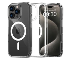 Apple iPhone 16 Pro Tech-Protect FlexAir Hybrid MagSafe Clear dėklas telefonui skaidrus