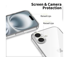 „Tech-Protect FlexAir“ dėklas, skirtas „iPhone 17“ – skaidrus