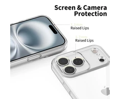 „Tech-Protect FlexAir“ dėklas, skirtas „iPhone 17 Pro“ – skaidrus