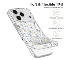 Tech-Protect FlexAir MagSafe dėklas skirtas Apple iPhone 17 Pro Max – Daisies with Leaves