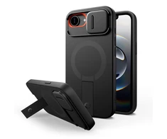 Tech-Protect Kevlar Aura MagSafe dėklas skirtas Apple iPhone 16e – juodos spalvos